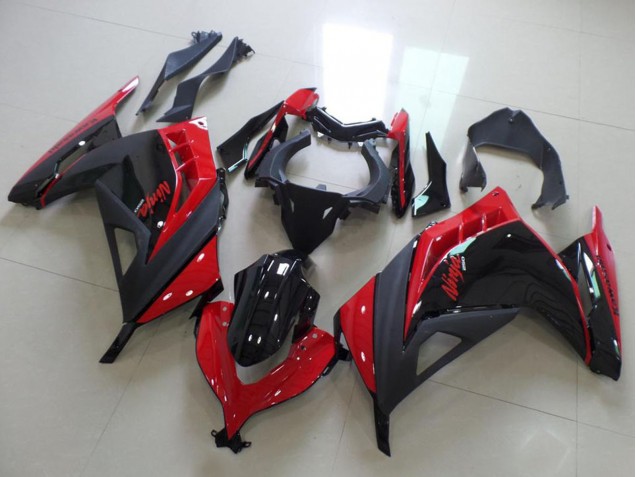 2013-2018 Red Glossy Black Matte Black Kawasaki ZX300R Motorcycle Fairings Australia