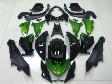2013-2018 Green Glossy Black Kawasaki Z800 Motorcycle Fairing Australia