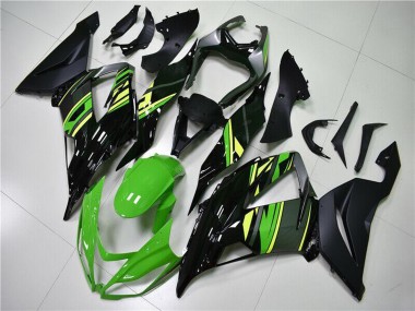 2013-2018 Green Yellow Glossy Black Matte Black Kawasaki ZX6R Motorcycle Fairings Australia