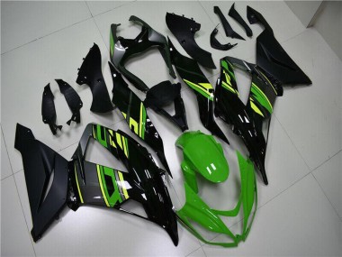 2013-2018 Green Yellow Glossy Black Matte Black Kawasaki ZX6R Motorcycle Fairings Australia