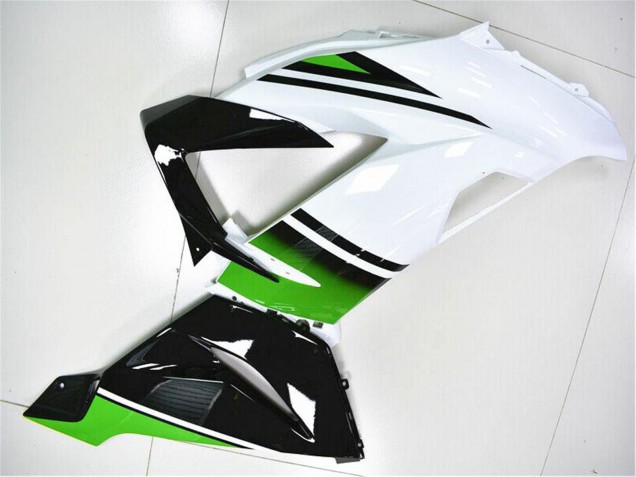 2013-2018 Green White Glossy Black Kawasaki ZX6R Motorcycle Fairings Australia
