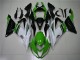 2013-2018 Green White Glossy Black Kawasaki ZX6R Motorcycle Fairings Australia