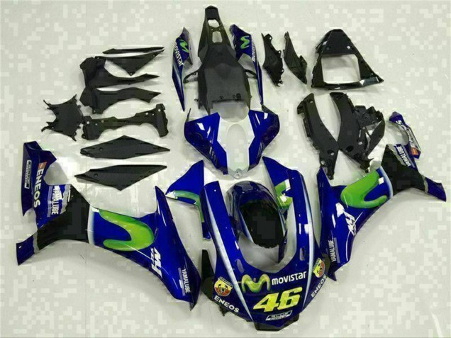 2015-2019 Blue Silver Black Green MoviStar Yamaha YZF R1 Motorcycle Fairings Australia