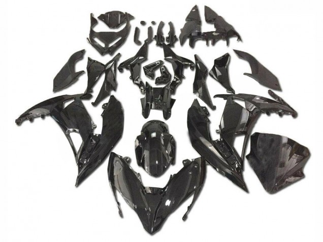 2017-2019 Glossy Black Kawasaki EX650 Motorcycle Fairings Australia