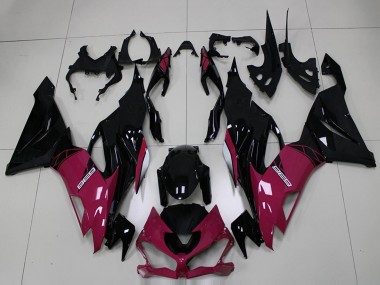 2019-2022 Purple Glossy Black Kawasaki ZX6R Motorcycle Fairings Australia