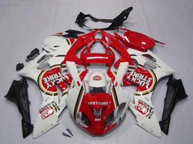 2009-2014 White Red Lucky Strike BMW S1000RR Motorcycle Fairings Australia