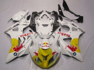2009-2014 White Yellow Red Bull BMW S1000RR Motorcycle Fairings Australia