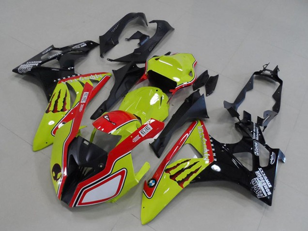 2009-2014 Neon Yellow Red Glossy Black Monster BMW S1000RR Motorcycle Fairings Australia