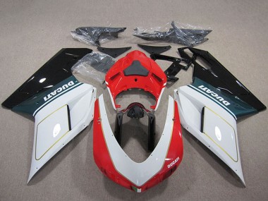 2007-2014 White Red Glossy Black Ducati 848 1098 1198 Motorcycle Fairing Kits Australia