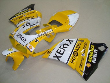 1993-2005 White Yellow Glossy Black Xerox Ducati 748 916 996 996S Motorcycle Fairings Australia