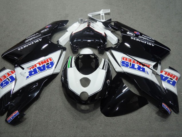 2003-2004 White Glossy Black Parts Unlimited Ducati 749 999 Motorcycle Fairings Australia