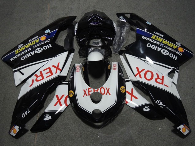 2005-2006 White Glossy Black Red Xerox Ducati 749 Motorcycle Fairings Australia