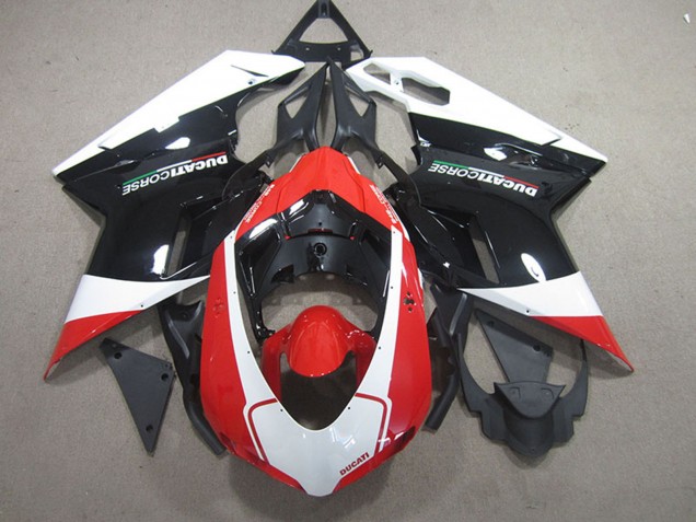 2007-2014 White Red Glossy Black Ducati 848 1098 1198 Bike Fairings Australia