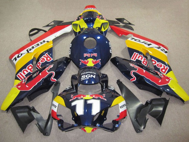 2004-2005 Yellow Blue White Red Bull Repsol 11 Honda CBR1000RR Motorcycle Fairings Australia