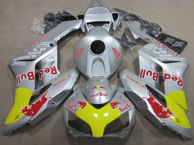 2004-2005 Silver Yellow Red Bull Honda CBR1000RR Motorcycle Fairings Australia