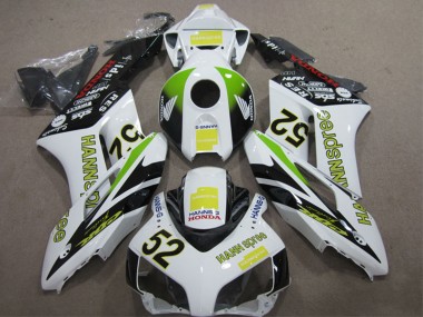 2004-2005 White Yellow Green Black Hannspree 52 Honda CBR1000RR Motorcycle Fairings Australia