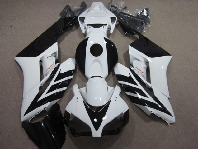 2004-2005 White Glossy Black Stripe Honda CBR1000RR Motorcycle Fairing Australia