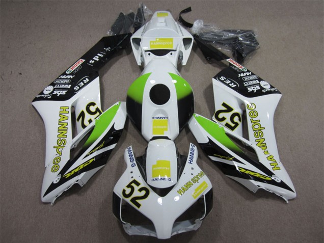 2004-2005 White Yellow Green Glossy Black Hannspree 52 Honda CBR1000RR Motorcycle Fairings Australia
