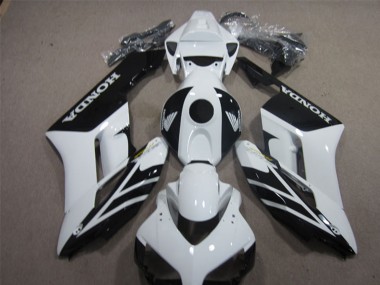 2004-2005 White Glossy Black Stripe Honda CBR1000RR Motorcycle Fairings Australia