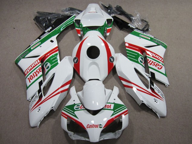 2004-2005 White Red Green Castrol Honda CBR1000RR Motorcycle Fairings Australia