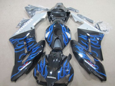2004-2005 Glossy Black Blue Flame Honda CBR1000RR Motorcycle Fairings Australia