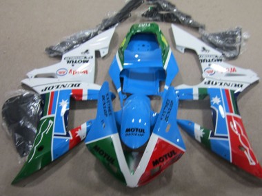 2004-2005 White Blue Red Green Motul Honda CBR1000RR Motorcycle Fairing Australia