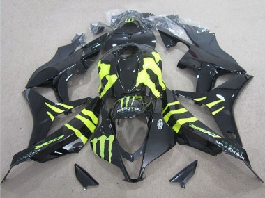 2004-2005 Glossy Black Yellow Monster Honda CBR1000RR Motorcycle Fairings Australia