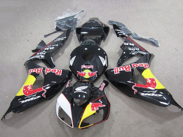 2006-2007 Glossy Black Yellow White Red Bull Honda CBR1000RR Motorcycle Fairings Australia