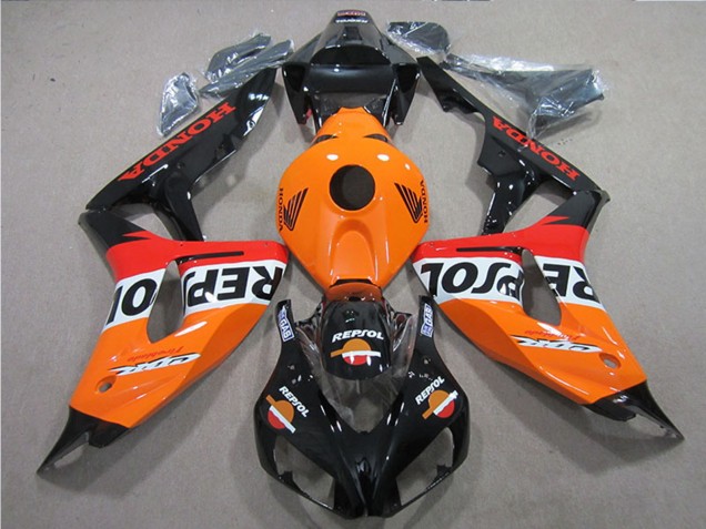 2006-2007 Orange White Red Glossy Black Repsol Honda CBR1000RR Bike Fairings Australia