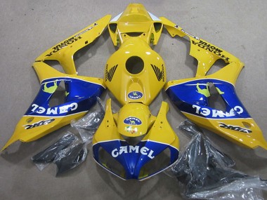 2006-2007 Yellow Blue Camel Honda CBR1000RR Motorcycle Fairings Australia