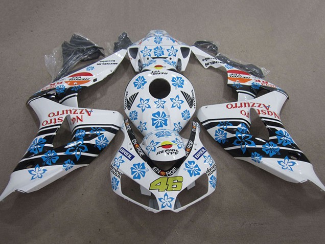 2006-2007 White Light Blue Glossy Black Red Nastro Azzurro Repsol 46 Honda CBR1000RR Motorcycle Fairings Australia