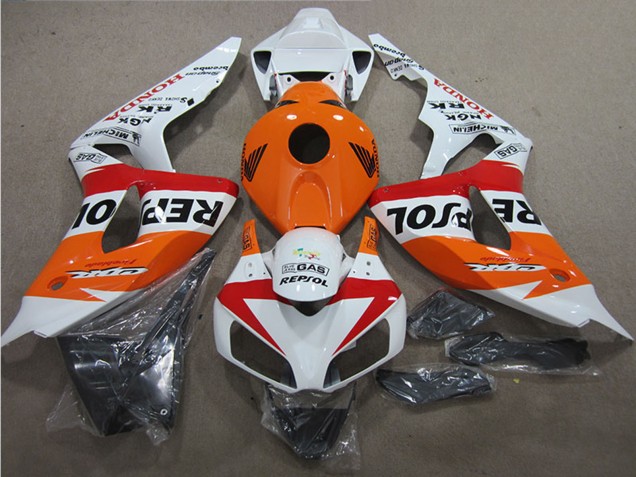 2006-2007 White Orange Red Black Repsol Honda CBR1000RR Motorcycle Fairings Australia