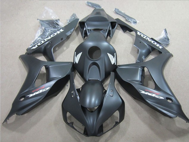 2006-2007 Matte Black White Decal Honda CBR1000RR Motorcycle Fairings Australia