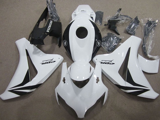 2008-2011 White Glossy Black Fireblade Honda CBR1000RR Motorcycle Fairings Australia