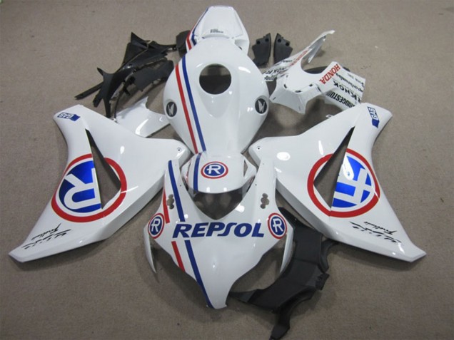 2008-2011 White Red Blue Repsol Honda CBR1000RR Motorcycle Fairings Australia
