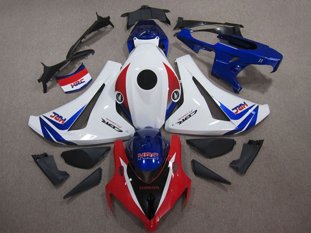 2008-2011 White Red Blue HRC Honda CBR1000RR Motorcycle Fairings Kits Australia