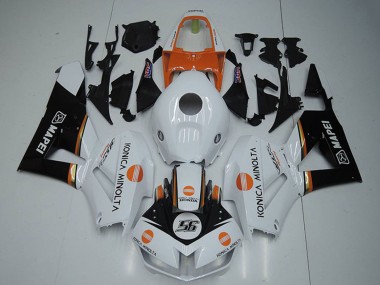 2012-2016 White Orange Glossy Black Konica Minolta 56 Honda CBR1000RR Motorcycle Fairings Australia