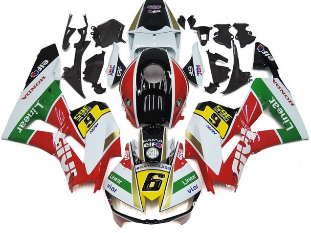 2012-2016 White Red Yellow Green Linear Viar 6 Honda CBR1000RR Motorcycle Fairings Australia