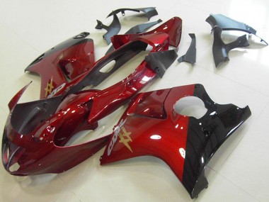 1996-2007 Candy Red Glossy Black Honda CBR1100XX Blackbird Motorcycle Fairings Australia
