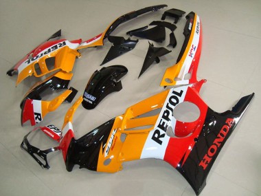 1995-1996 Orange White Glossy Black Repsol Honda CBR600 F3 Motorcycle Fairings Australia
