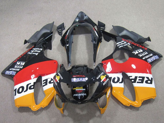 1999-2000 Orange White Red Glossy Black Repsol Honda CBR600 F4 Motorcycle Fairings Australia