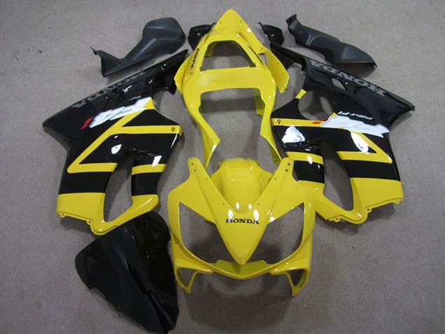 2001-2003 Yellow Glossy Black Honda CBR600 F4i Motorcycle Fairing Kits Australia