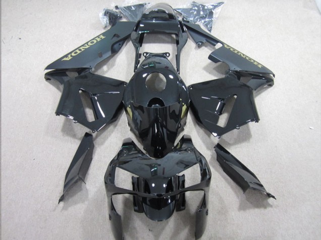 2003-2004 Glossy Black Matte Black Gold Decal Honda CBR600RR Motorcycle Fairings Australia