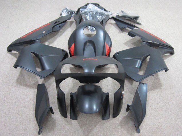 2003-2004 Matte Black Red Honda CBR600RR Motorcycle Fairings Australia