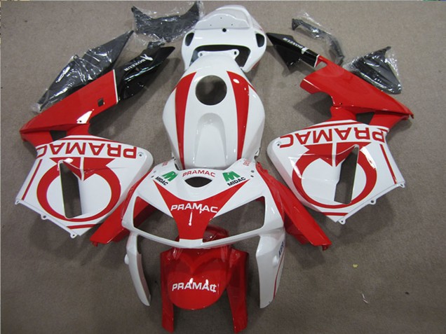 2005-2006 White Red Black Pramac Honda CBR600RR Motorcycle Fairings Australia