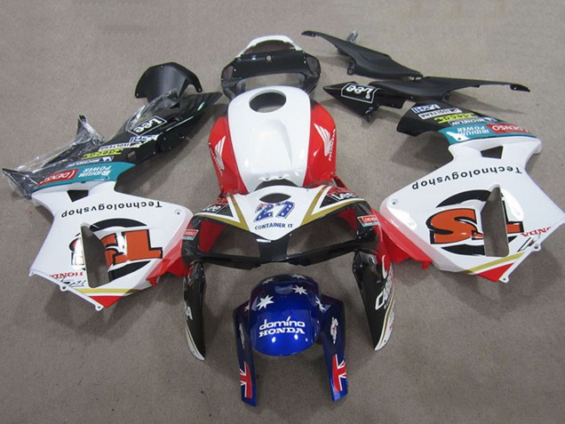 2005-2006 White Red Black Blue 27 Honda CBR600RR Motorcycle Fairings Australia