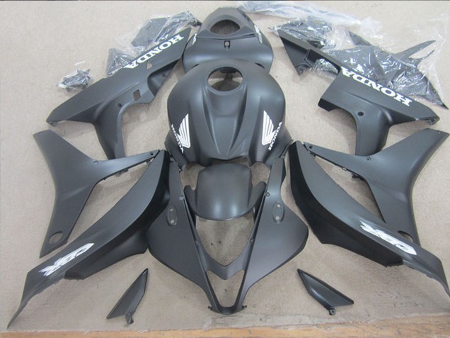 2007-2008 Matte Black White Decals Honda CBR600RR Motorcycle Fairing Australia