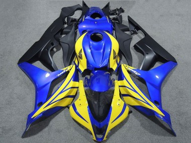 2007-2008 Blue Yellow Matte Black Honda CBR600RR Motorcycle Fairings Australia