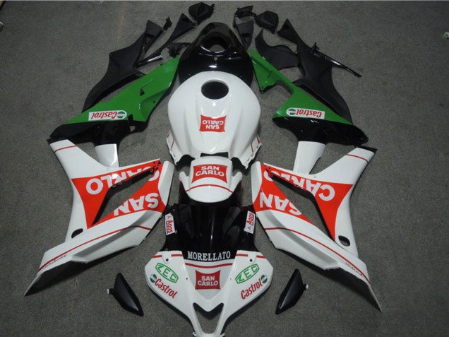 2007-2008 White Red Green San Carlo Honda CBR600RR Motorcycle Fairings Australia