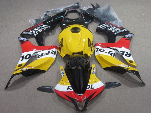 2007-2008 Yellow White Red Glossy Black Repsol Honda CBR600RR Motorcycle Fairings Australia